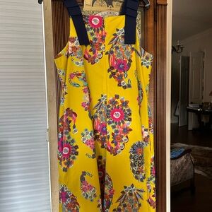 Maeve Multicolor Floral Dress with Yellow Highlights